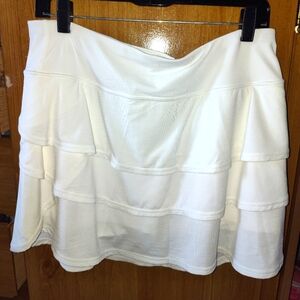 Ideology White Bubble Mini Skirt